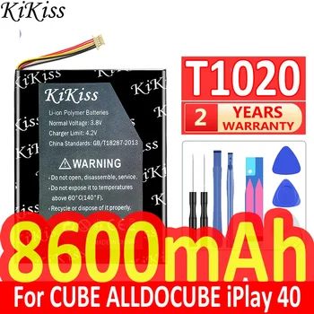 Мощный аккумулятор KiKiss емкостью 8600 мАч T1020 для CUBE ALLDOCUBE iPlay 40 Аккумуляторы для планшетных ПК iPlay40