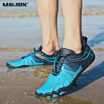 Мужская и женская водная обувь для серфинга, эластичная дышащая водная обувь босиком, Нескользящая пляжная обувь для плавания, Удобная быстросохнущая водная обувь