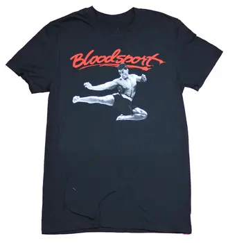 Мужская футболка Bloodsport - Flying Jean Claude Van Dam Dropkick Photo
