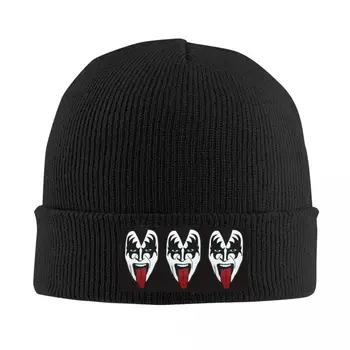 Мужские и женские вязаные шапки The Demon Kiss Band, уличная одежда, теплая зимняя шапка для взрослых, подарок на День Святого Валентина
