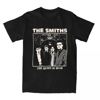 Музыка Группа The Smiths The Queen Is Dead Мужские и женские футболки Новинки Футболки Хлопковые топы нового поступления