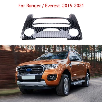 Накладка на Панель Кнопки Центральной Консоли из Углеродного Волокна для Ford Ranger/Everest 2015-2021 Аксессуары