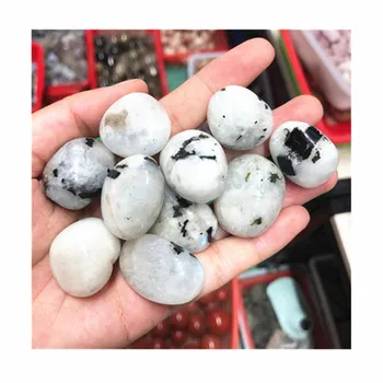 Натуральные камни из белого лунного камня для украшения