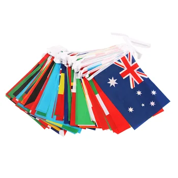 Национальная строка Струнный Флаг Национальные Флаги Баннер Подвесной Струнный Флаг Международные Баннеры С Овсянкой Национальные Флаги Баннеры