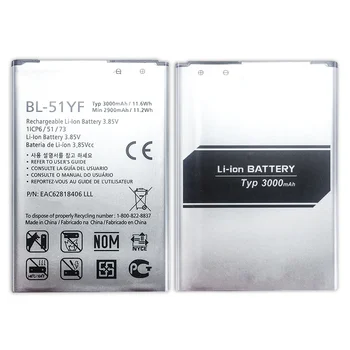 Новый аккумулятор для LG BL-51YF Аккумулятор для LG G4 H815 H818 H810 VS999 F500 3000mAh