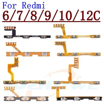 Оригинал для Xiaomi Redmi 12C 10C 10 10A 10X9 9T 9C 9A 8 8A 7 7A 6 Pro 6A Боковая Кнопка Переключения Громкости Включения Выключения Питания Гибкий Кабель