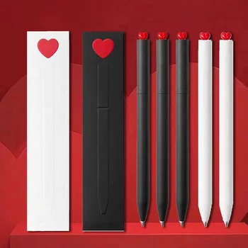 Подарок на День Святого Валентина Гелевая ручка с подписью черными чернилами 0,5 мм, большая емкость, канцелярские принадлежности для учащихся школьного офиса