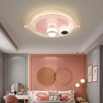 Потолочный светильник для детской комнаты с мультяшным рисунком, розовый светильник для спальни XINGX, модный светильник для мальчиков и детей, светильник для малышей