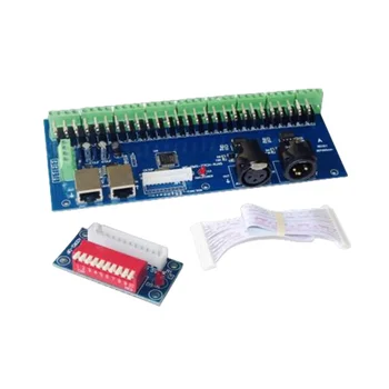 Простой 27-канальный контроллер dmx512 декодер 27-канального контроллера dmx512 9 групп RGB выходного драйвера WS-DMX-27CH-RJ45-DIPC