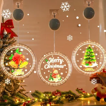 Рождественские Украшения ПРИВЕЛИ К Теплому Белому Свету Подвесной Рождественской Елки Санта-Клауса Light for Indoor Outdoor Porch Holiday Festival