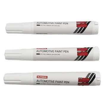 Ручка для покраски автомобиля от царапин, 3 шт., авторучки для подкраски, средство для удаления пленки Восстанавливает первоначальную глянцевую поверхность, идеально подходящую для DIY