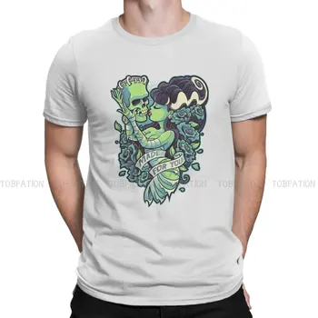 Сделано для вас Футболка с круглым вырезом Frankenstein Классическая футболка из чистого хлопка мужская одежда нового дизайна оверсайз