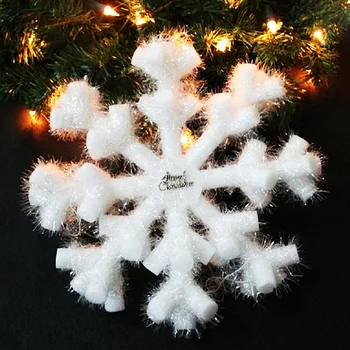 Украшение в виде снежинки реквизит для танцев в виде снежинки из пенопласта, большая подвеска в виде рождественской елки, композиция для украшения в виде снежинки