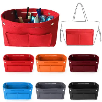 Фетровая сумка-вкладыш, косметичка-органайзер, дорожный внутренний кошелек, портативные косметические сумки, сумка для хранения