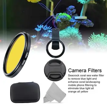 Фильтр для объектива телефона с зажимом, фильтр для объектива камеры, ABS Восстанавливает истинный цвет, отличный фильтр для объектива камеры для аквариумных кораллов и растений