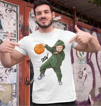 Футболка Hasbulla, новинка в семейном стиле, арт-футболка с длинными рукавами в стиле арт
