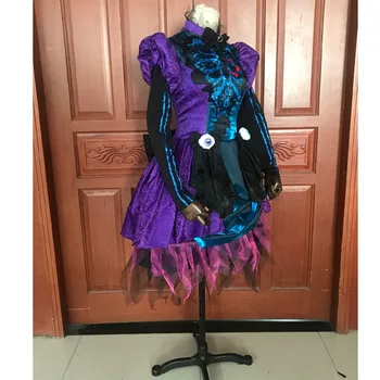 Фэнтезийное карнавальное платье принцессы для взрослых женщин фиолетового цвета, крутой косплей-костюм, танцевальные платья на Хэллоуин