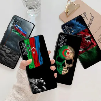 Чехол Celular Для Samsung Galaxy A03 Core A04s A10 A02 A10s A60 A42 A40 A50 A02s A70s, чехол для телефона, Черный, Национальный Флаг Алжира