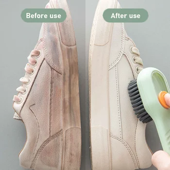 Щетка для обуви с автоматическим сливом жидкости для глубокой очистки, щетка для чистки домашнего белья с мягкой щетиной для ежедневного использования
