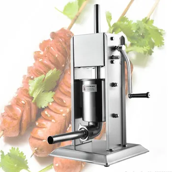 Электрическая автоматическая машина для начинки колбасы объемом 10 л, машина для наполнения мяса, коммерческий бытовой прибор для приготовления хот-догов, машина для наполнения колбасы