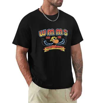 юмор модная футболка WMMS 101 FM радио Ао Ден Футболка черные футболки винтажная одежда мужская черная футболка мужские футболки в стиле хип-хоп